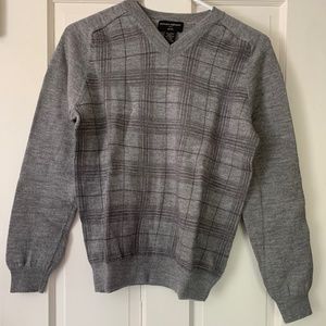 Men's Banana Republic Plaid Front Sweater